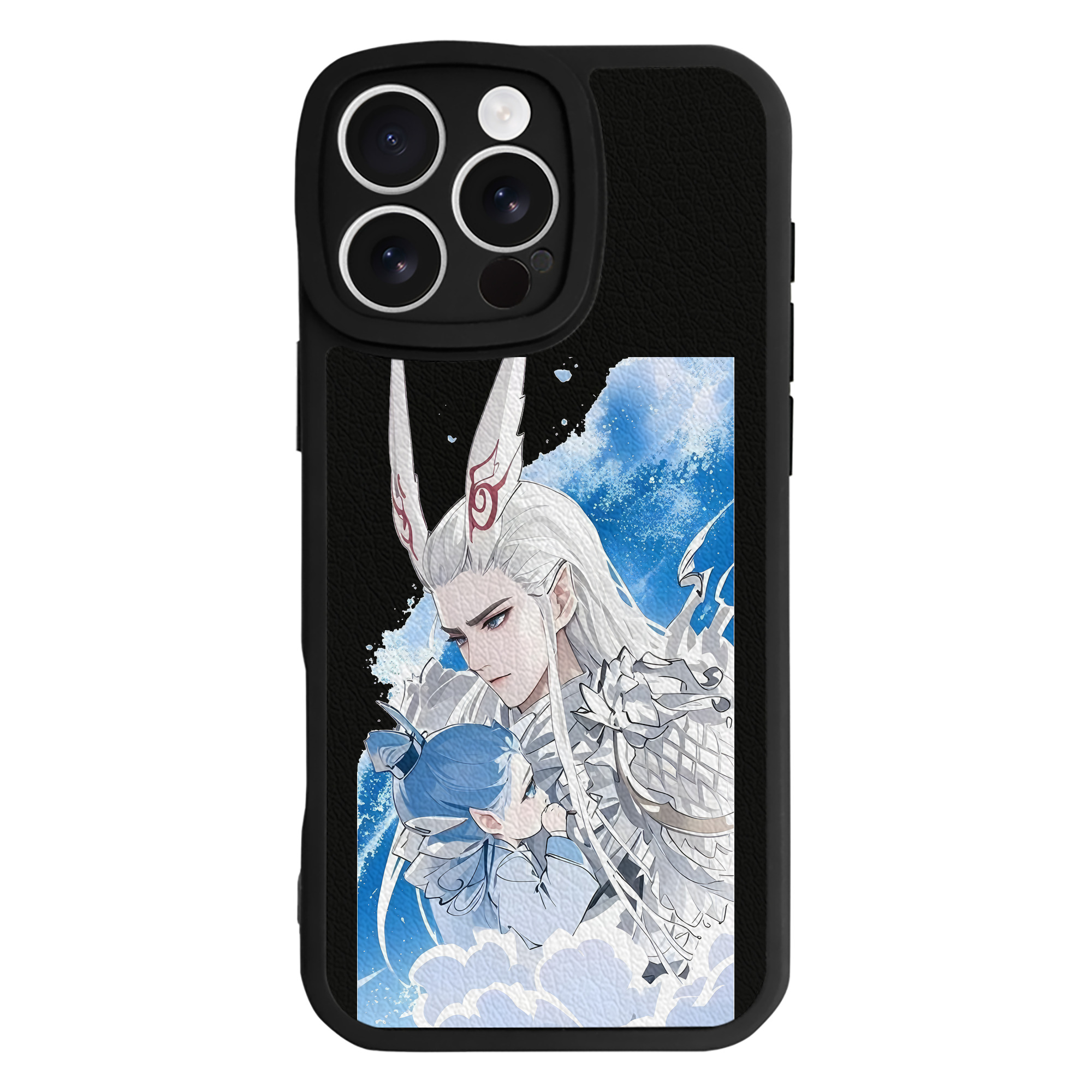 （画像用） Ne Zha 2 ナタ 魔童の大暴れ 【iPhone 16シリーズ対応】シリコンスマホケース（レザー調） 材質：シリコン